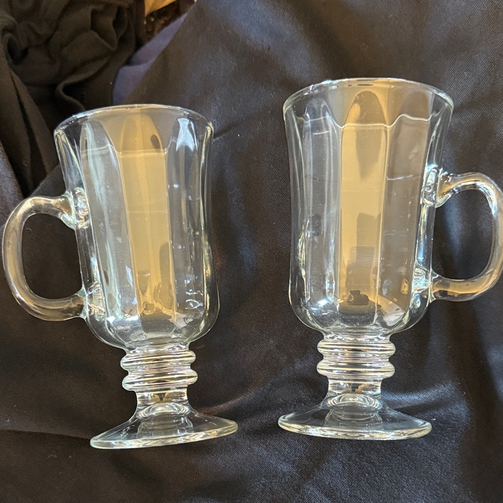 Set of 2 Libby Irish coffee mugs